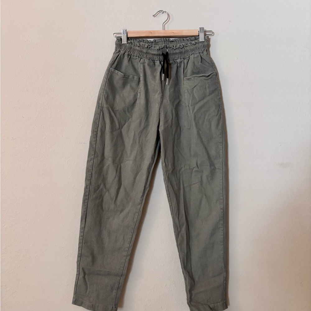 Army/Olive Green Cargo Style Joggers